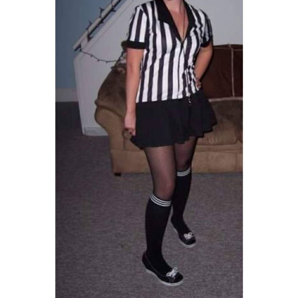 Referee Costume women's sm/med stretchy
